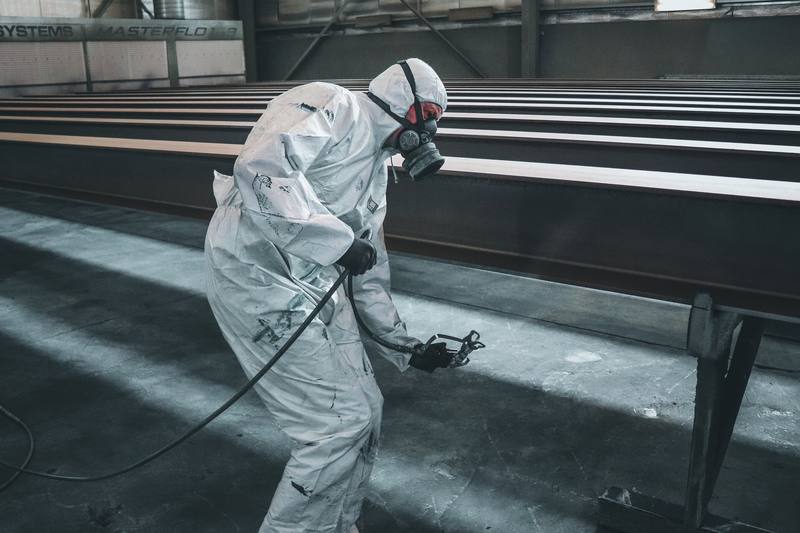 Spray foam insulation being applied - Sugar Land Spray Foam